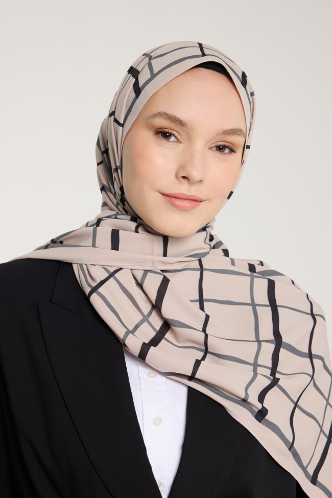 Chequered Beige/Black