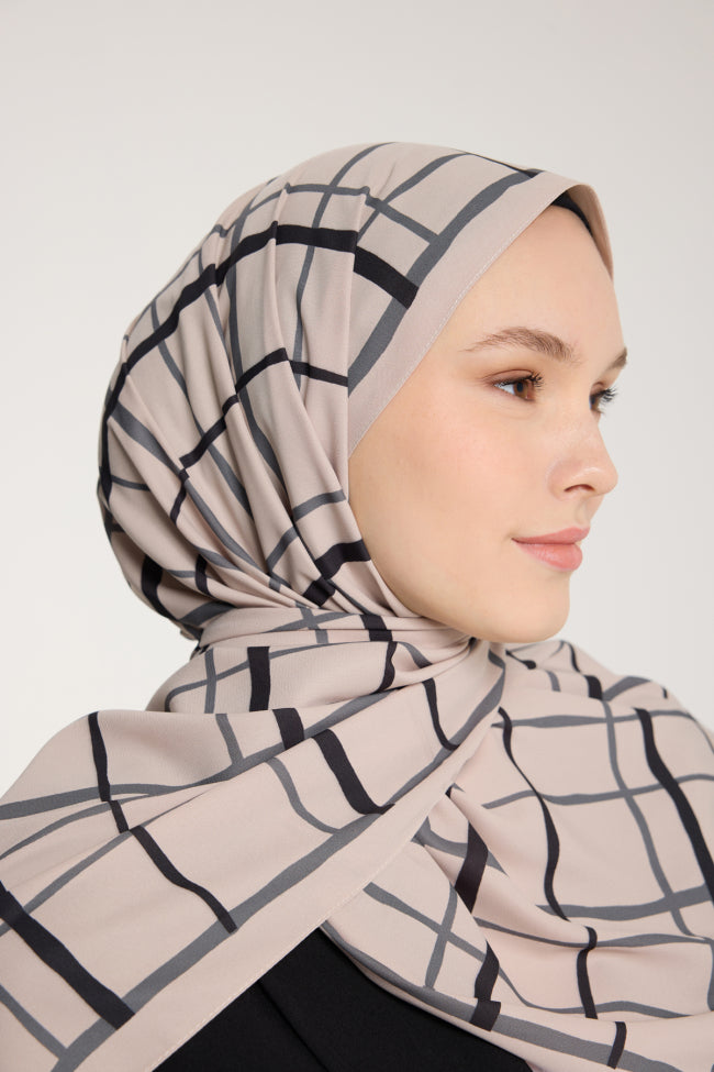 Chequered Beige/Black