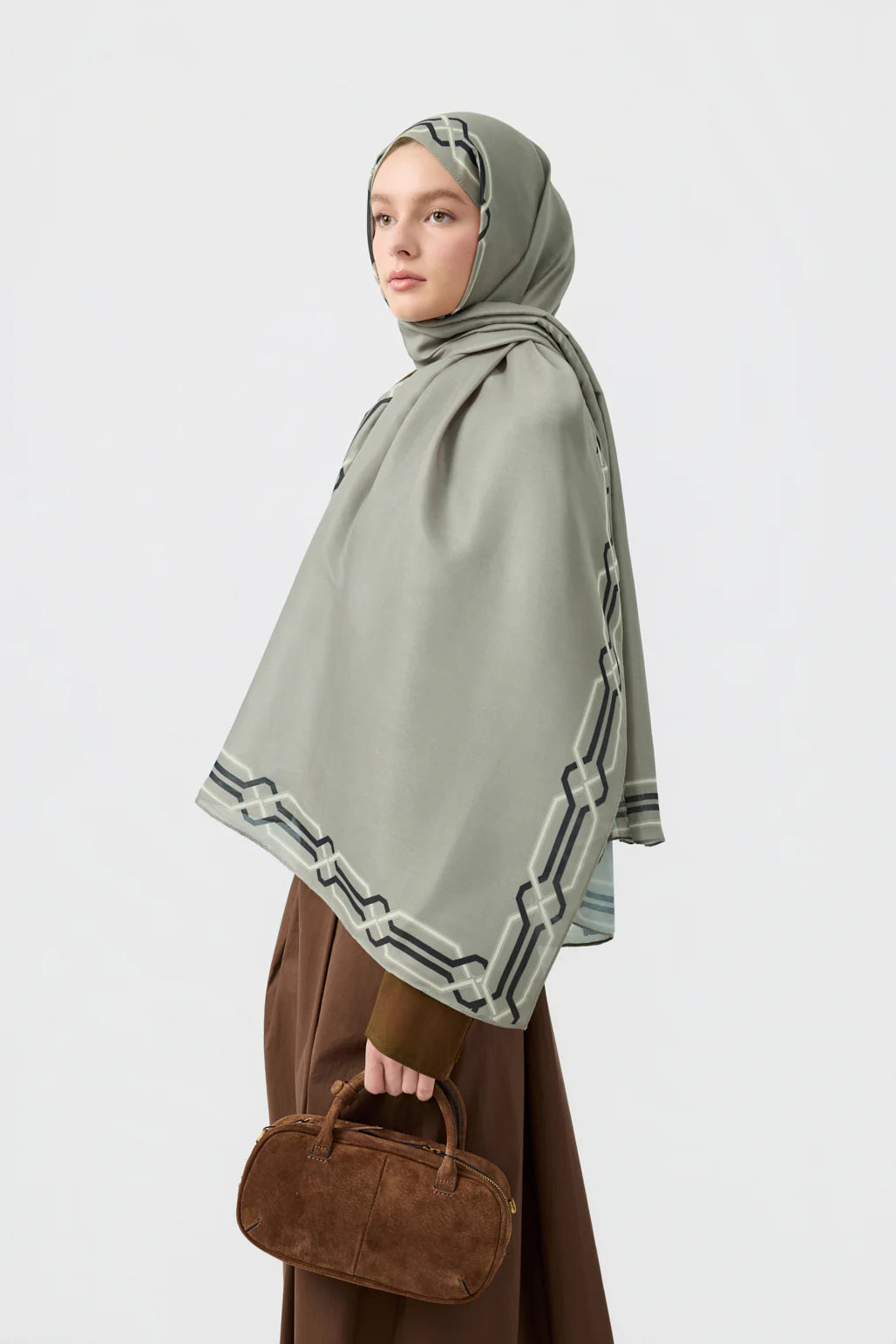 Heritage Hijab Light Sage