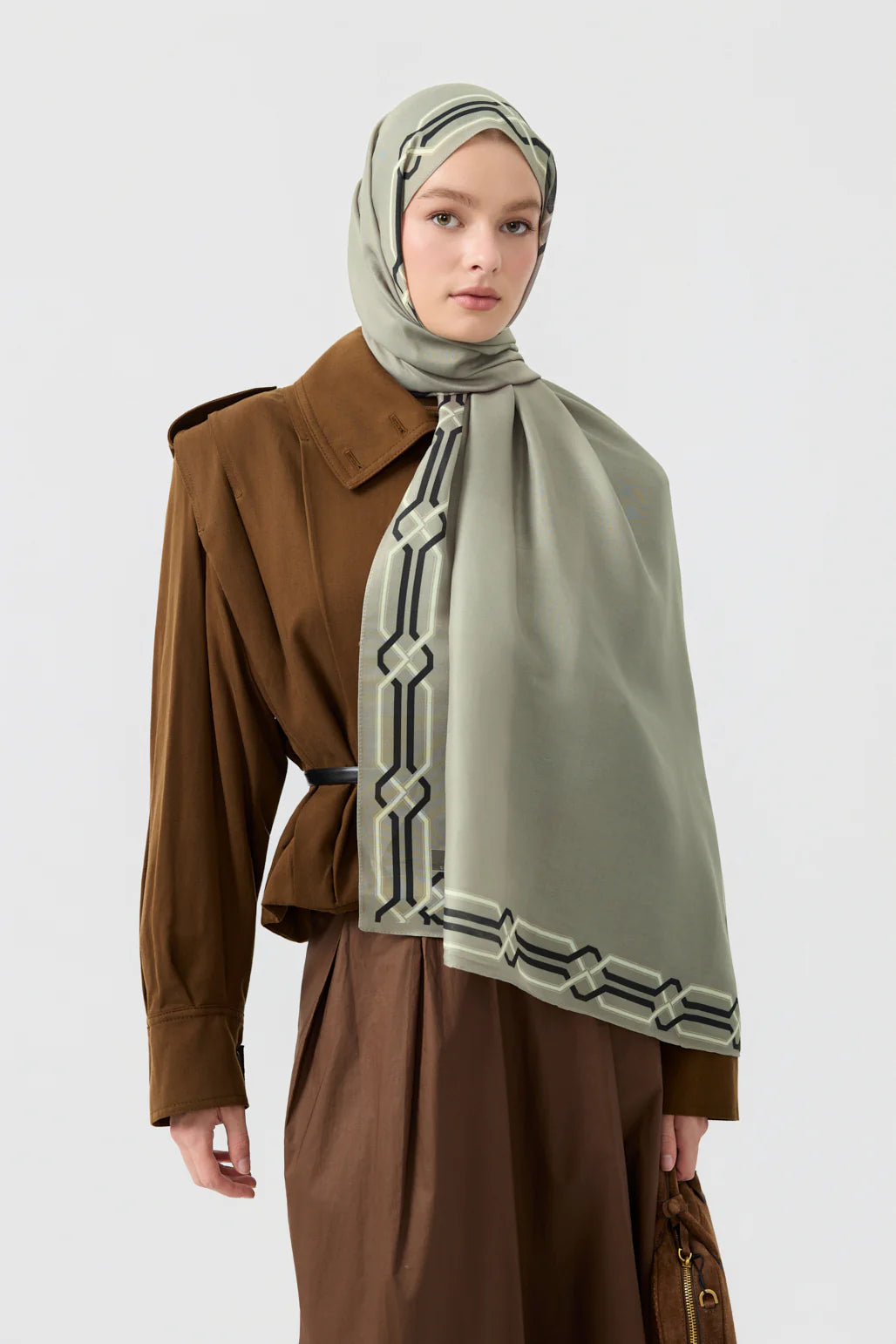 Heritage Hijab Light Sage