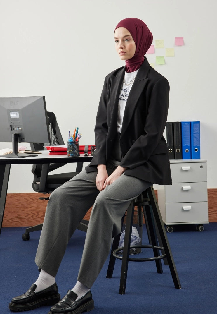 Athletic Hijab Burgundy