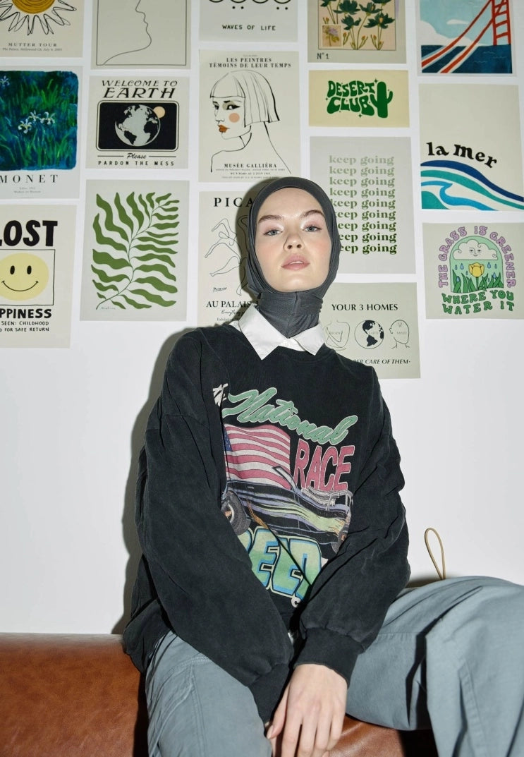 Athletic Hijab Anthracite