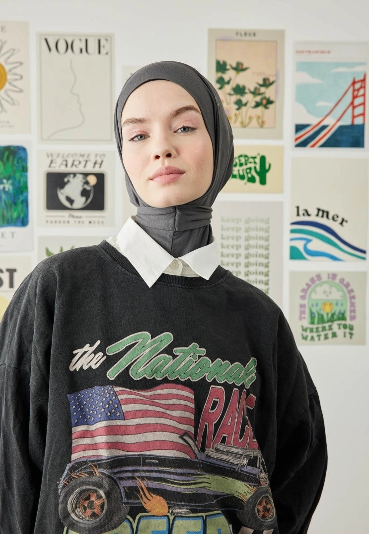 Athletic Hijab Anthracite