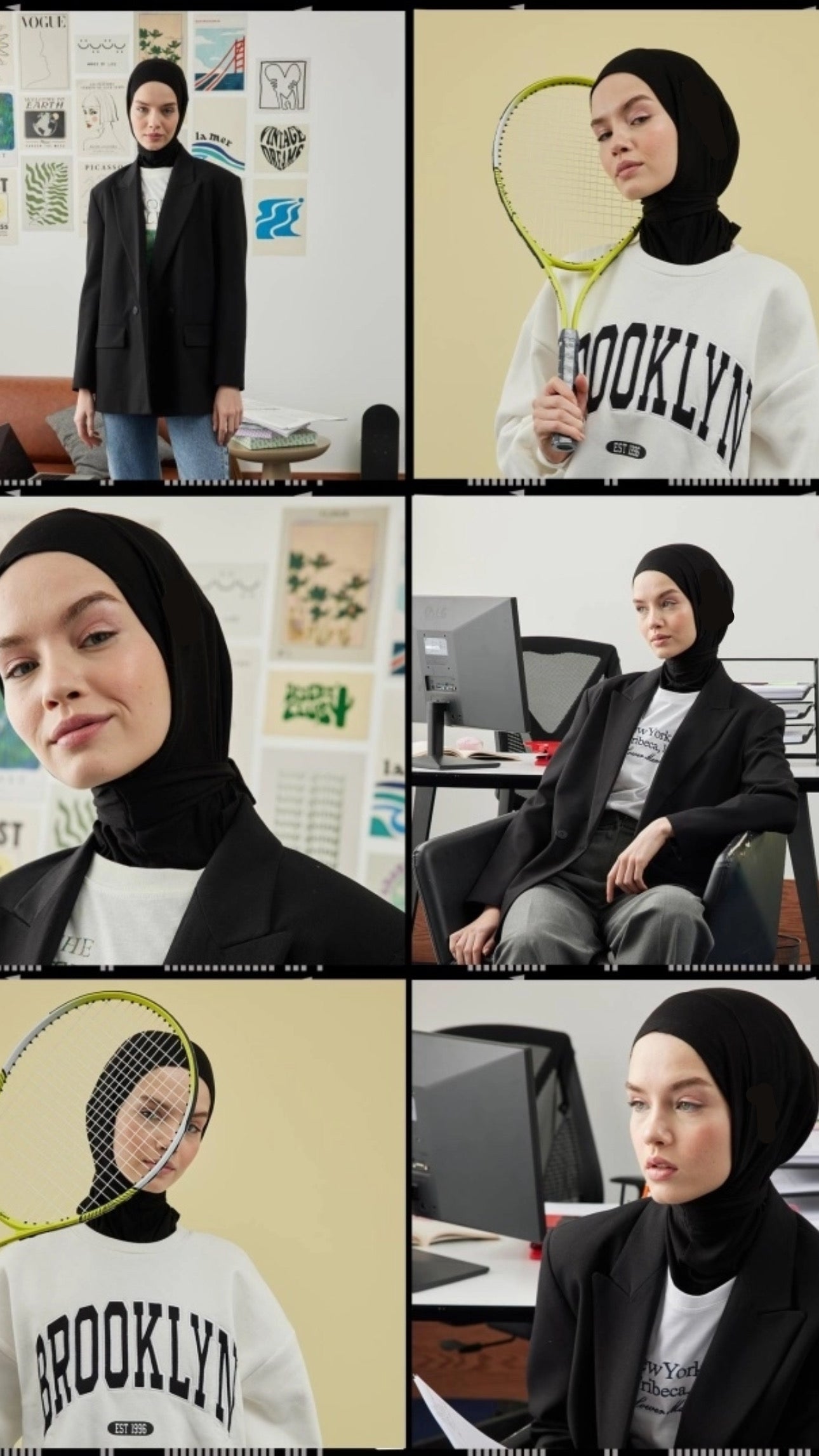 Athletic Hijab Black