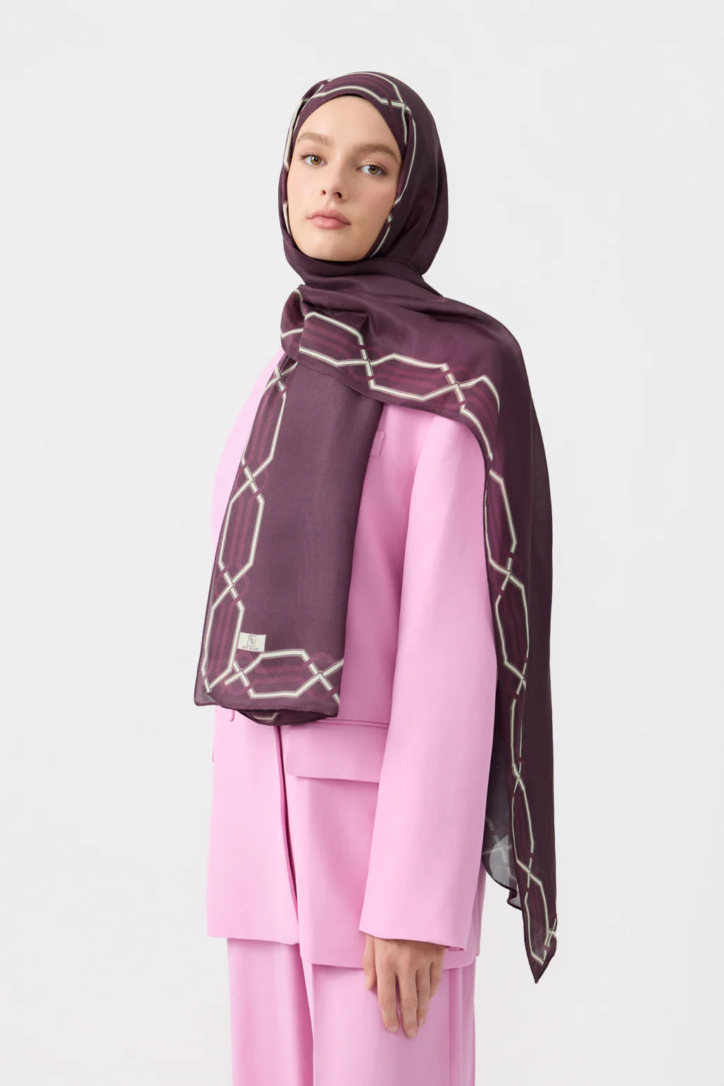 Heritage Hijab Aubergine