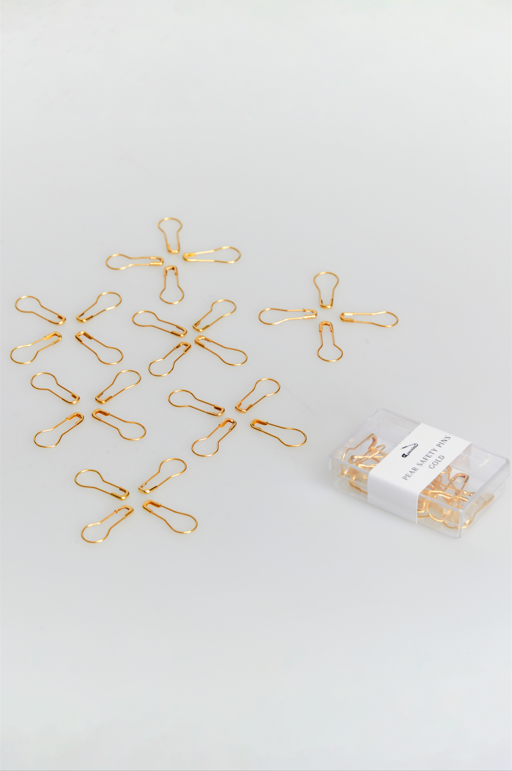 Pear-shaped Pins | Gold